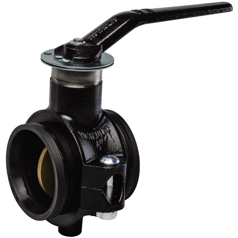 Butterfly Valve 3" Grade E Liner Grooved Ends Lever Lock Handle  Max Pressure 200 PSI