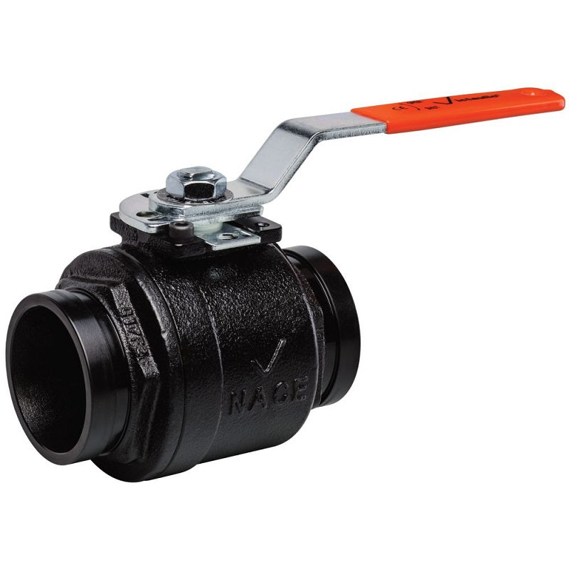Ball Valve 2" 2-Piece Standard Port Grooved Ends Lever Handle Max Pressure 1000 PSI