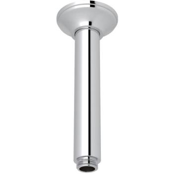 Traditional Style Ceiling Mount Shower Arm & Flange In Polished Chrome