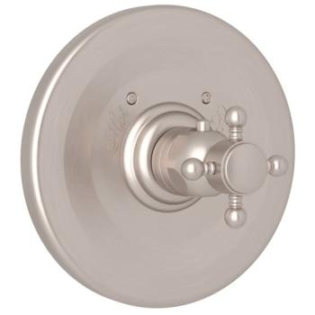 Country Bath Thermo Trim Plate In Satin Nickel
