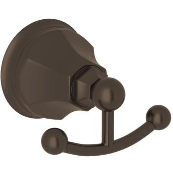 Palladian Double Robe Hook in Tuscan Brass