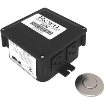 Air Activated Switch Button w/Control Box in Satin Nickel