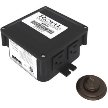 Luxury Air Activated Disposal Button w/Box in Tuscan Brass