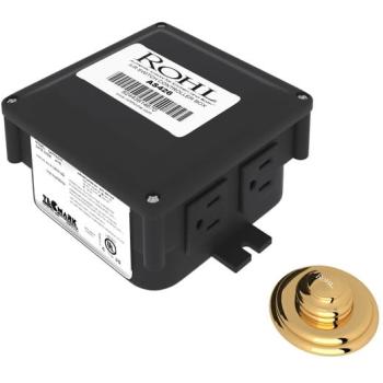 Luxury Air Activated Disposal Button w/Box in Italian Brass