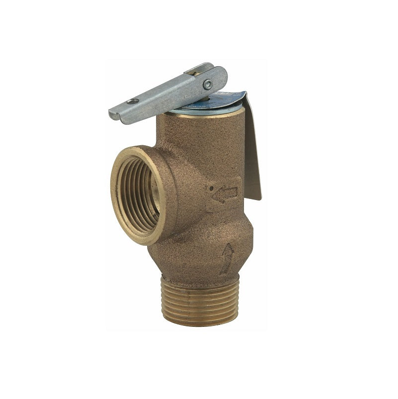 RELIEF VALVE 3/4 BRONZE 0556032 - 3/4 LF3L-075 - LEAD FREE Max Pressure 75 PSI