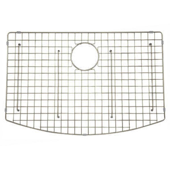 Shaw's Sink Grid w/Rear Center Drain Hole for Kitchen Sink Stainless Steel