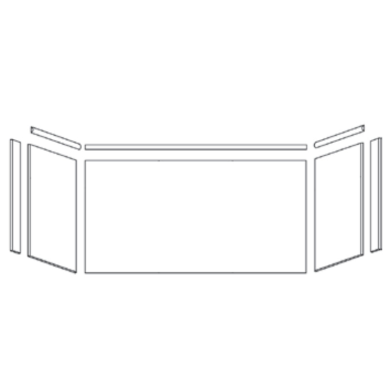 Studio 47x34x24" Extension Shower Wall Kit in White Carrara