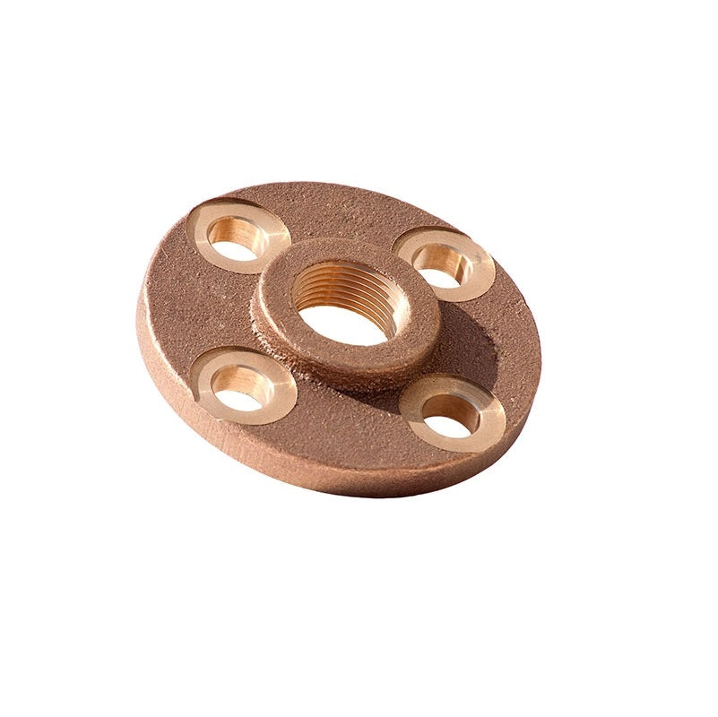 FLANGE 1-1/4 BRASS FLAT FACE 150# THREAD XNL235-20 LEAD FREE