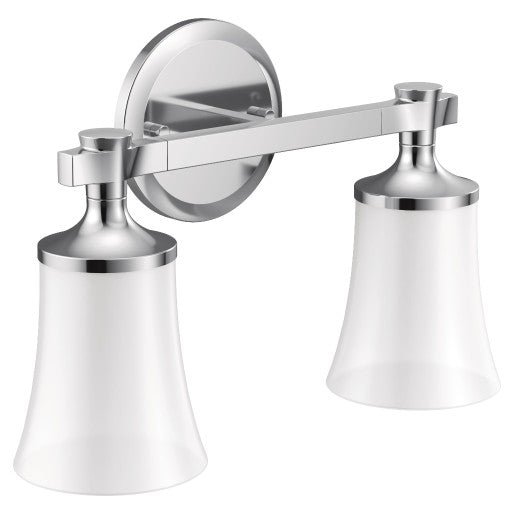 Flara Two Globe Bath Light in Chrome
