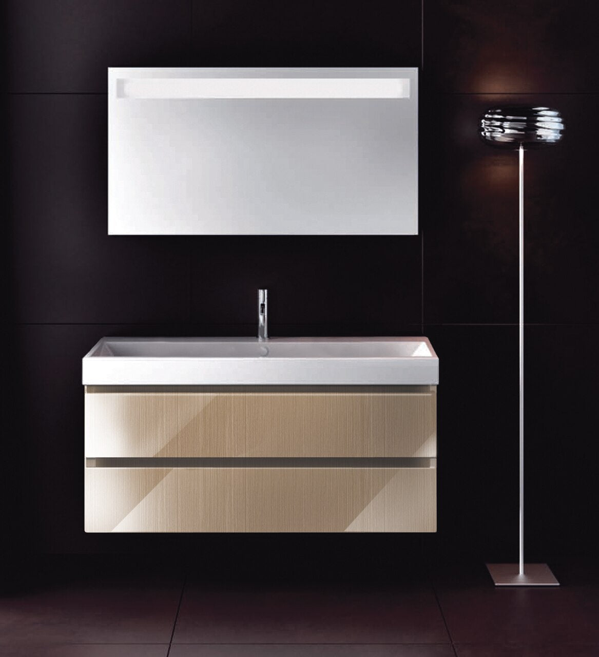 ZO1002DR ZERO VANITY W/LEGS HORIZONTIAL GRAIN V08 ASH LATI