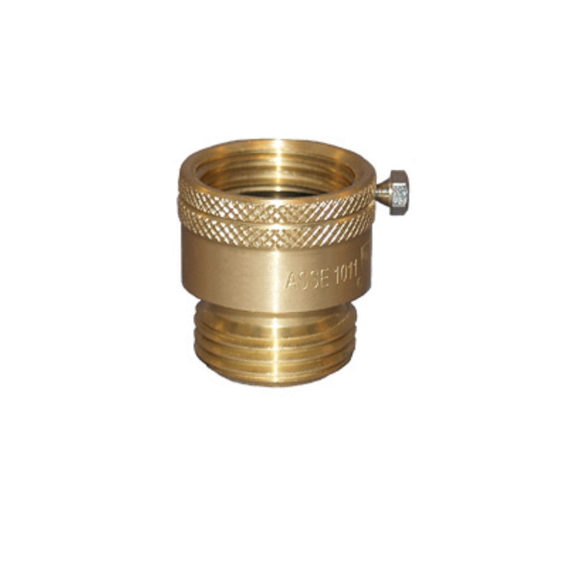 Vacuum Breaker 3/4" Brass  FGHT x MGHT Max Pressure 125 PSI 3/4"GHT Outlet